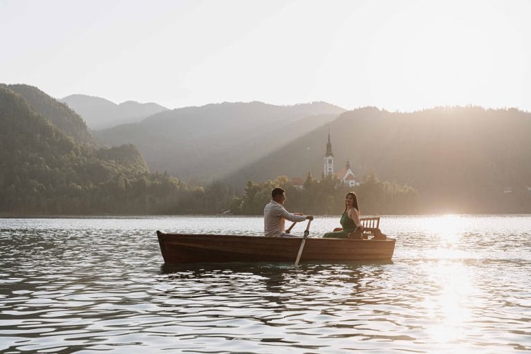 BOAT PROPOSAL AT BLED LAKE