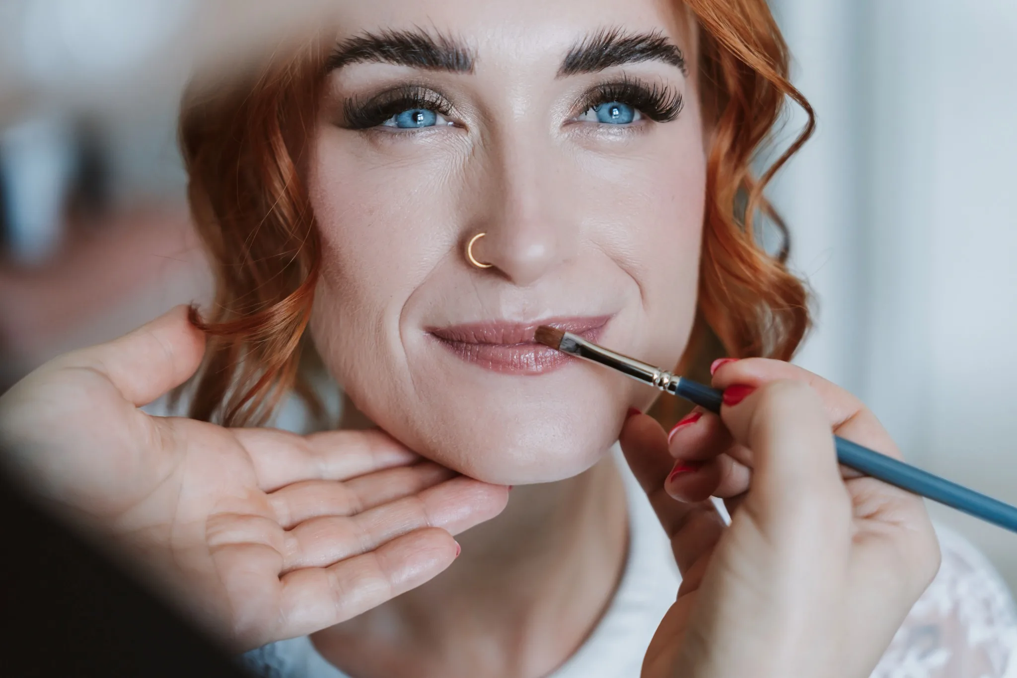 Bride getting ready at Adora Luxury Hotel in Bled